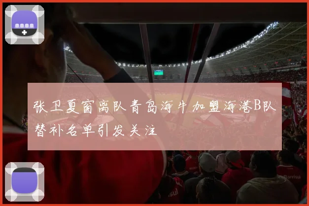 张卫夏窗离队青岛海牛加盟海港B队替补名单引发关注